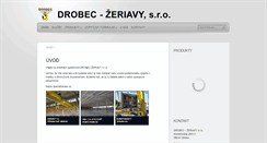 Desktop Screenshot of drobec-zeriavy.sk